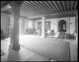 Riverside Drive at the corner of West 98th Street. The Peter Stuyvesant apartment building, lobby.