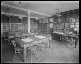 New York University, School of Commerce, Accounts and Finance library, interior.