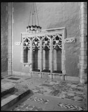 Chapel of the Intercession.  Detail of Credence interior.