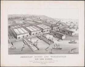 American Docks & Warehouses, New York Harbor