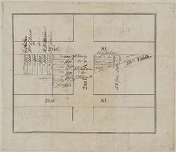 [Real estate map of 2nd Avenue at 21st and 22nd Street.]