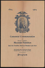 Centennial Commemoration of Major-General Alexander Hamilton