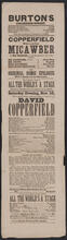 Saturday evening, November 10, will be played Dickens’ celebrated drama in three acts of “David Copperfield”