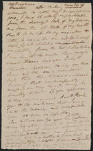 Letter from John Peter De Lancey to Caroline De Lancey