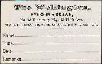 The Wellington, Ryerson & Brown