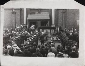 [Firemen at funeral.]