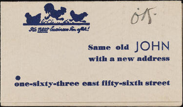 Same Old John With a New Address