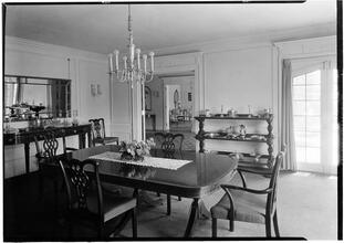 W. E. Ditmars [residence]. Dining room to hall.