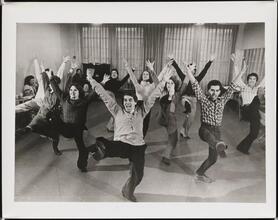 [Peter Gennaro leading a rehearsal of "Carmelina".]