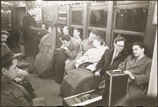 Life and Love on the New York City Subway [Musicians with their instruments on a subway.]