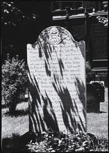 [Restored gravestone in Trinity Churchyard.]