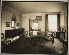 Hawthorne Court. Interior, dining room