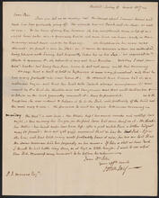Letter from John Jay to Peter Jay Munro, March 8, 1807
