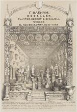 F. Basham, Modeller, Plaster, Cement & Scagliola Worker, No. 408 Broadway, New York.