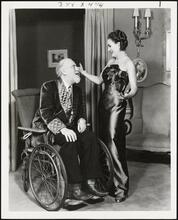 ["The Man Who Came to Dinner" theater still.]
