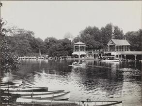 [Boat Landing in Central Park.]