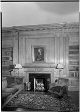 Mrs. Walter Sullivan [residence]. Library fireplace.
