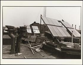 [East View of Solar Collectors on 519 E. 11th Street.]