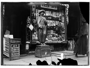 Cigar Store Indian series, 735 Second Avenue at 39th St., "Borgelt, Candies, Stationery & Toys"