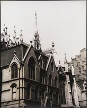 A bit of St. Patrick's Cathedral and Parish House from Madison Avenue.