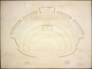 Beaumont Theatre, Lincoln Center. Balcony Plan. 277 Seats