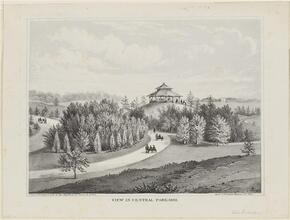 View in Central Park, 1861.