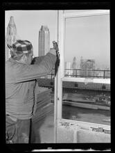 750 3rd Avenue between 46th and 47th Street. [Construction view], Hammering [...] Between Windows and Uprights
