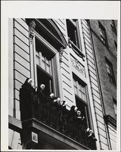 [Watching the parade.]
