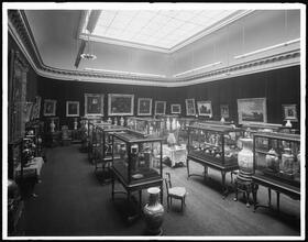 5th Avenue and 50th Street, N.W. corner. B. Altman Art Galleries collection of porcelain, interior.