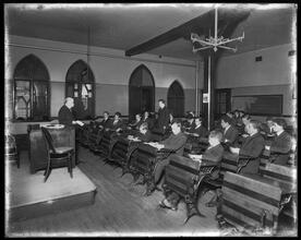Greenwich Street. Trinity School, interior.