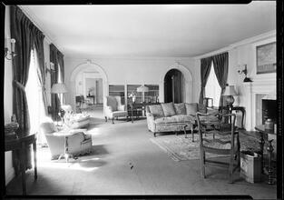 W. E. Ditmars [residence]. General view of living room.