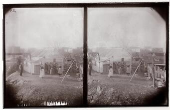 Shanty town about 69th Street West (Boulevard). Disappeared since.