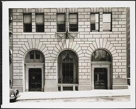 57-59 Worth Street. Cone Export Company Building, detail of base