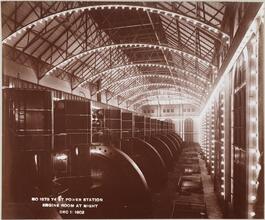 74 St Power Station Engine Room at Night