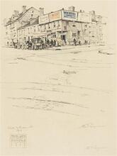 Corner of Watts and Hudson Sts, 1919.