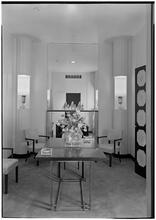 Steuben Glass, Inc. Conference Room, set as dining room.