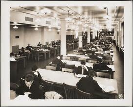 Washington Square. New York University. Interior, commerce library