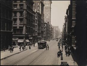 [West side of Broadway looking north from Leonard Street.]