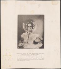 Artotype Copy of the Earliest Sunlight Picture of a Human Face [Miss Dorothy Catherine Draper.]