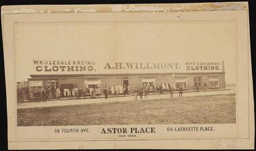 [A. H. Willmont clothing store.]