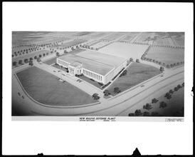 Astoria Boulevard. New Bulova Defense Plant, birds-eye view.
