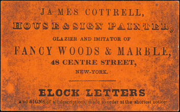 James Cottrell, House & Sign Painter