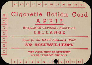 Cigarette Ration Card