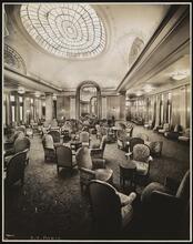 French Line, S.S. "Paris" (First & Second Classes), First Cabin, Music & Lounge Room.