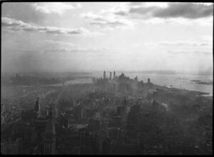 [Aerial view of Manhattan.]