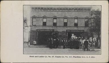 Hook and Ladder Co. No. 67, Engine Co. 163, Flushing Ave., L.I. City