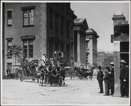 [Looking west on Chambers Street from Centre Street]