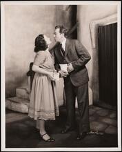 [Guerita Donnelly as Rosemaryanne Fitzfagen and Roy Roberts as Peter in "The Old Foolishness".]