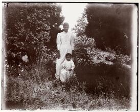 Shelter Island; Our (Indian) Washer woman and her baby