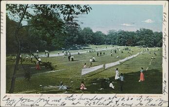Tennis Courts, Central Park, New York.